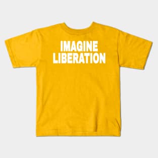 IMAGINE LIBERATION - White - Back Kids T-Shirt